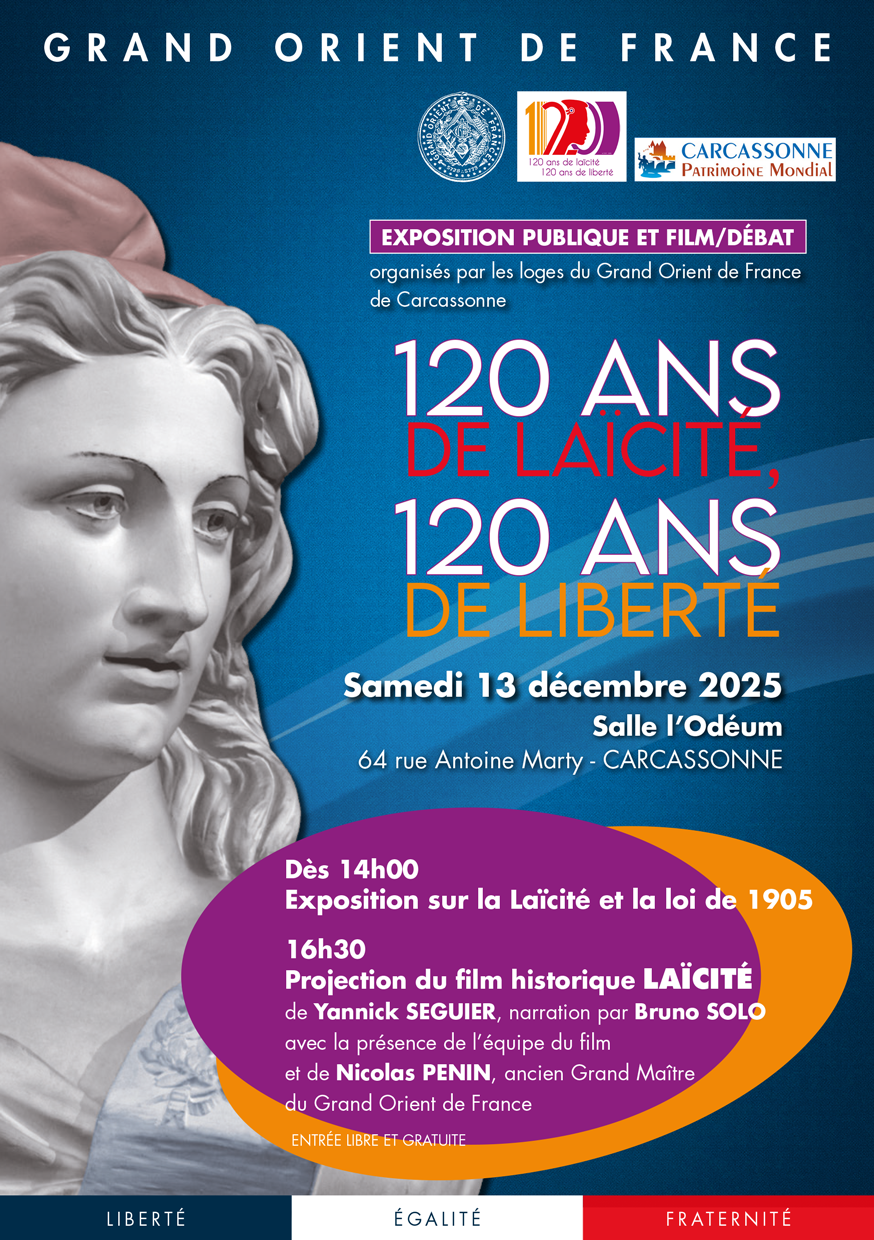 120 ans de Laïcité, 120 ans de Liberté